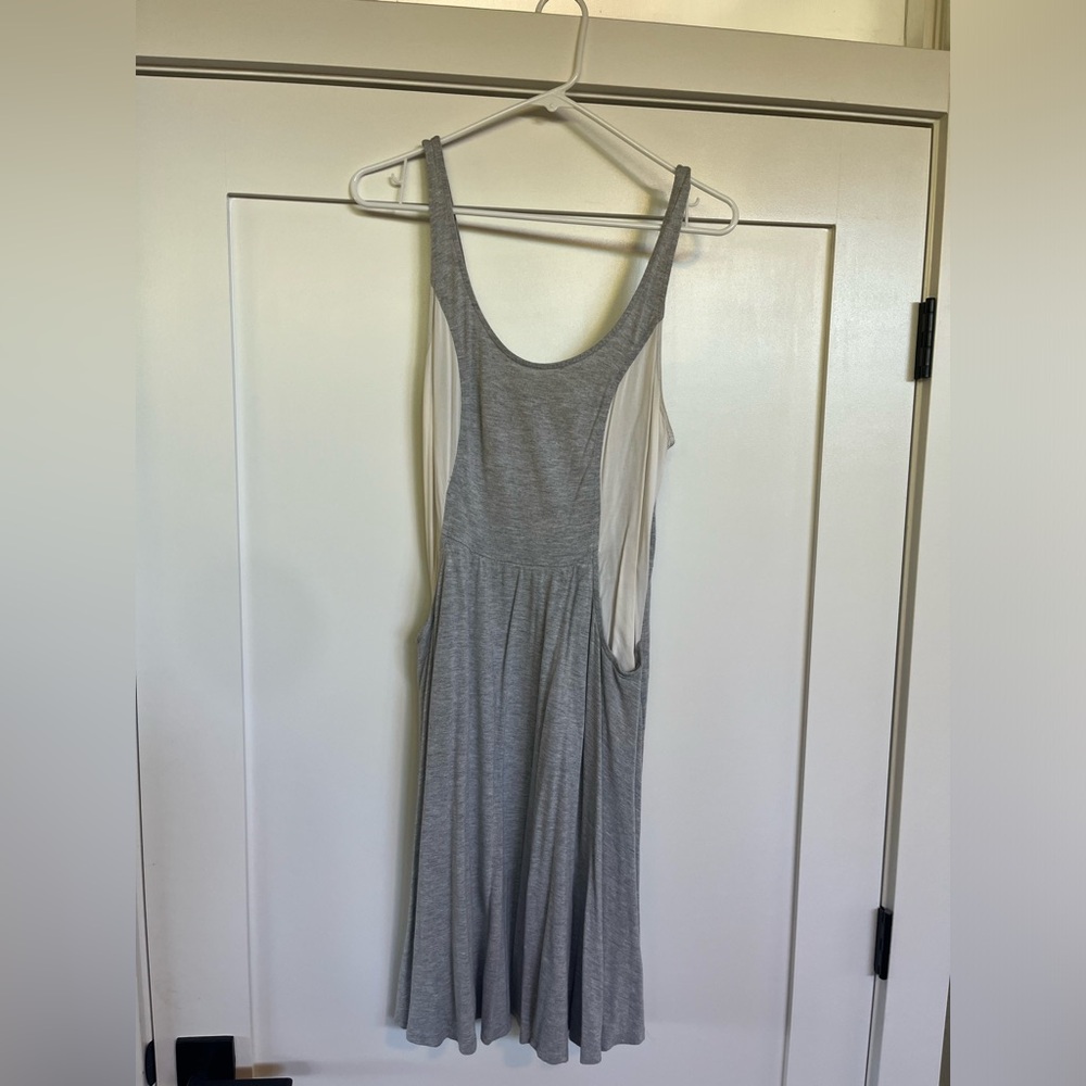 Anthropologie dress, grey & white, extremely comfortable & soft